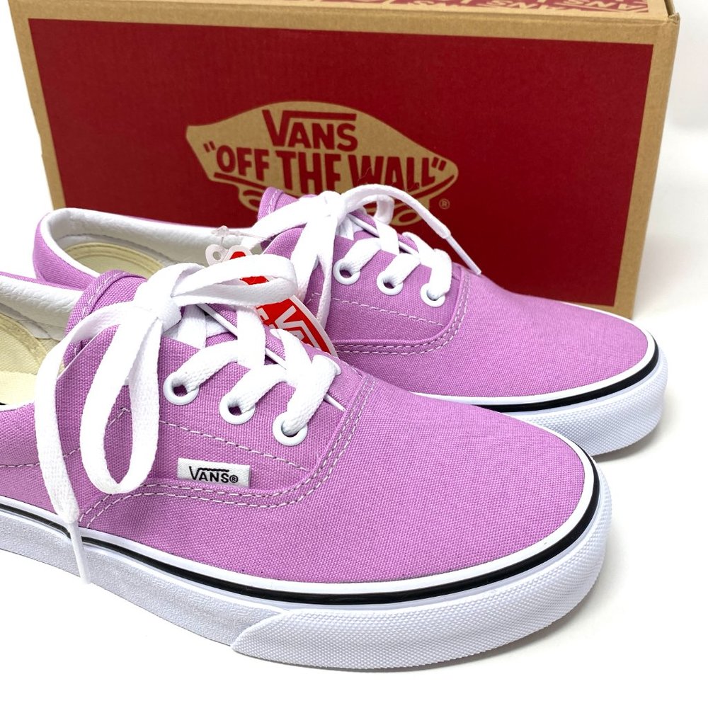 🌸 Sale 🌸 VANS Era Orchid Canvas White Sneakers Women's Sizes VN0A54F13SQ - Picture 7 of 10